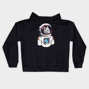 Cat Astronaut Kids Hoodie